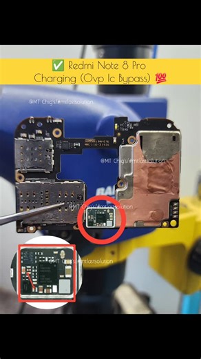✅️ Redmi Note 8 Pro Charging (Ovp Ic Bypass) 💯 #mtlastsolution | MT Chig's