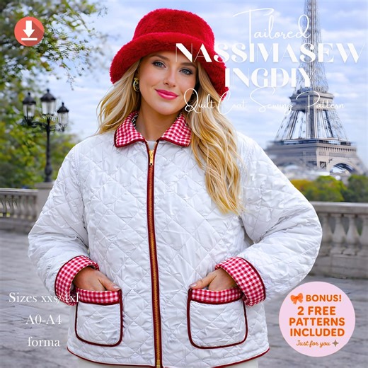 Quilted Vest Sewing Pattern | Reversible Design (PDF Pattern XS-3XL) - Etsy