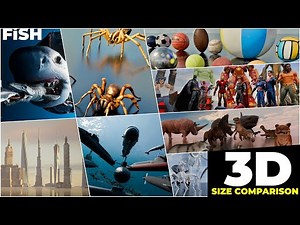 Ultimate 3D Size Comparison of Everything | 1 Hour+ Universe, Planets, Animals, and More