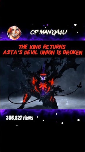 The King Returns 👑 Asta’s Devil Union is BROKEN #blackclover #anime