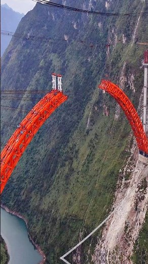 CHINA BUILDS a 520m Canyon Mega Bridge | Guniuhe Grand Bridge 2025 #Shorts