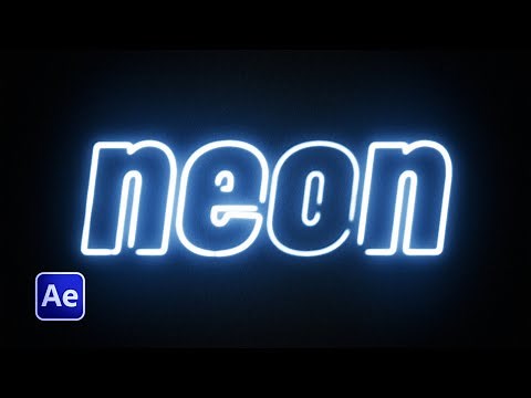 Neon Text Effect in After Effects (No Plugins) | After Effects Tutorial