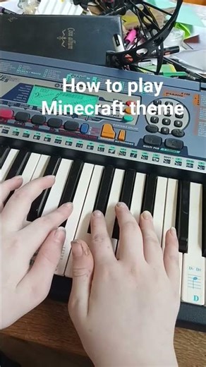 how to play Minecraft theme on piano #piano #minecraft
