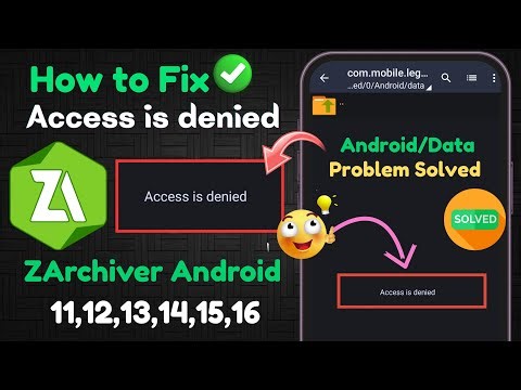 How to Fix “Access Denied” in ZArchiver (2026) | No Root 🔥