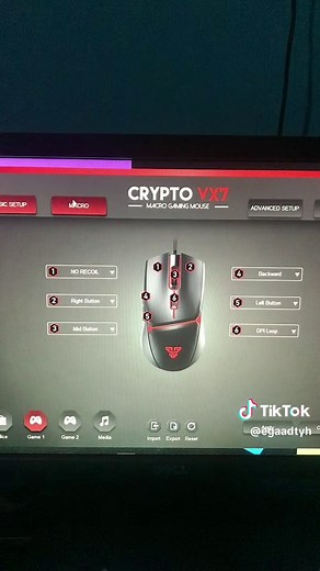 Setting Macro No Recoil Fantech Crypto VX7 di Point Blank