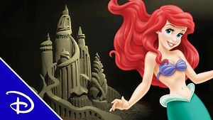 This sandcastle inspired by The Little Mermaid is worth shell-ebrating! 🌊 | Disney Princess