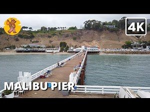 4K Malibu Pier Walking Tour | Los Angeles, CA USA 🔊 Binaural Sound