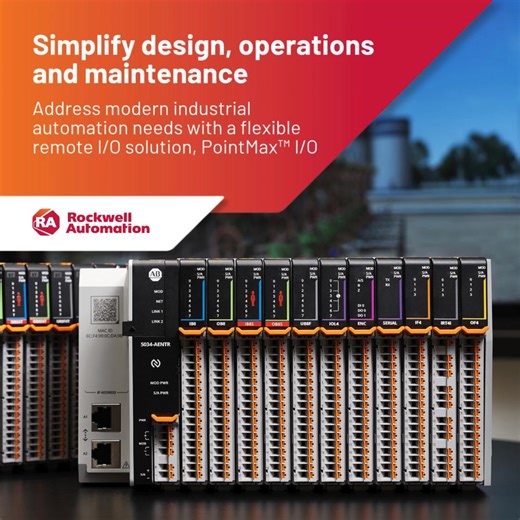 Advance towards smarter and more flexible industrial automation with the new PointMax I/O. Learn how this innovative I/O solution can help simplify design, operations and maintenance for faster time-to-market. https://rok.auto/4pg6BGk #NewProductsROK | Rockwell Automation, Inc.