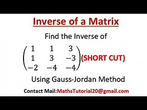 SHORTCUTS l Inverse of a Matrix SHORTCUTS l Find Inverse of a Matrix 3x3 SHORTCUTS