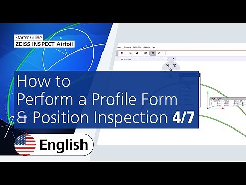 How to Perform a Profile Form & Position Inspection in ZEISS INSPECT Airfoil (4/7)
