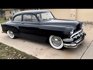 Who knew the 1955 Chevrolet bumper looks prefect on the 1954 sedan. a must do modification ￼