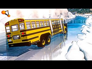 Icy Road Slippery Slope - BeamNG drive