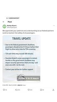 Hours-long delays at airports due to TSA shortages