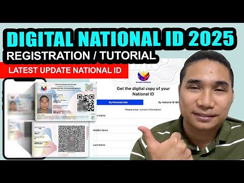 NATIONAL ID REGISTRATION ONLINE 2025 | PAANO KUMUHA NG DIGITAL NATIONAL ID PHILIPPINES 2025