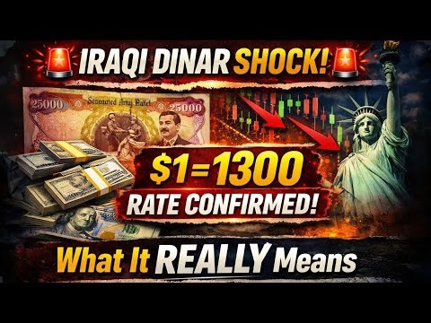 🚨 Iraqi Dinar SHOCK : $1 = 1300 Rate CONFIRMED – What It REALLY Means