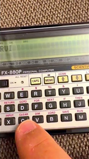 Casio Fx-880p computer #casio #calculator