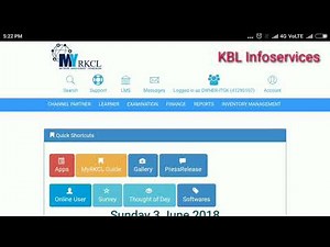 MY RKCL पोर्टल पर लर्नर का बायोमेट्रिक रजिस्ट्रेशन व अटेंडेंस प्रोसेस