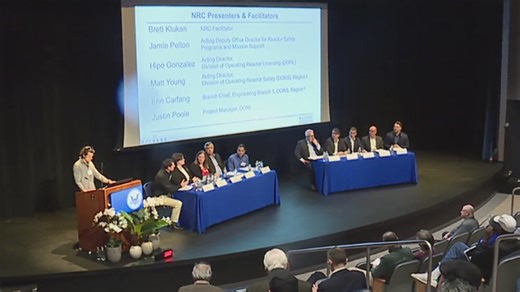 Officials hold public meeting on restart of nuclear power plant