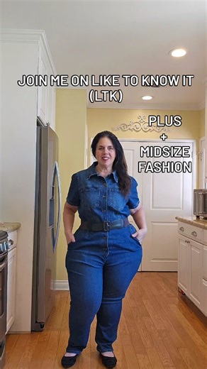 Denim jumpsuit is such a classic outfit and this one has such great style.I love the details on this summer outfit and it is a great travel outfit as well!The material is comfortable and the back waistband is a great addition.Do you prefer it with the belt or without? LMK in the comments. How would you wear it? Follow me in the @LTK shopping app to shop this post and get my exclusive app-only-content! #liketkit #LTKMidsize #LTKPlusSize #LTKOver40 @shop.ltk https://liketk.it/4Lzaa #plussizestyle 