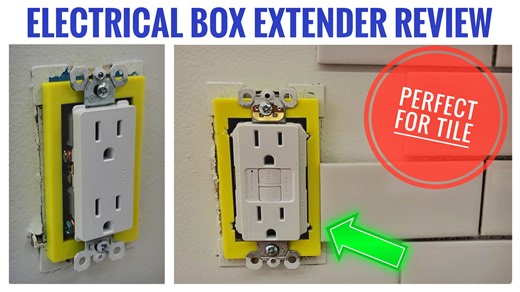 Watch Outlet Box Extender for Tile Backsplash Review on Amazon Live