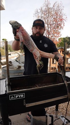 What does IGUANA taste like #bbq #recipe #shorts