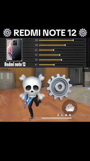 Redmi Note 12 Gameplay Settings for Free Fire