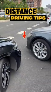 How to properly judge the distance from inside the car 🚗. #drivingskills #car #drivinglessons #CarTips #drivinginstructor #driving #drivesafe | Driving Hacks