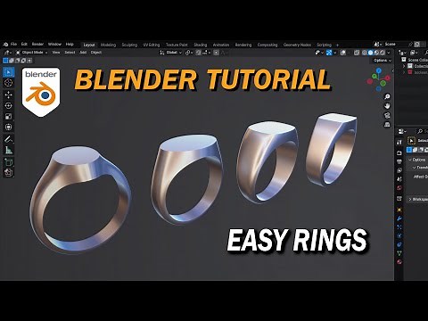 Jewelry Design | Easy Signet Ring Workflow [Blender Tutorial Part 1]