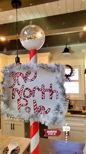 DIY North Pole Sign for Festive Christmas Decor