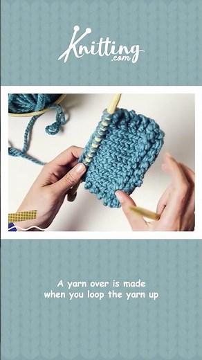Learn to Knit Yarn Overs A Beginner's Step by Step Tutorial