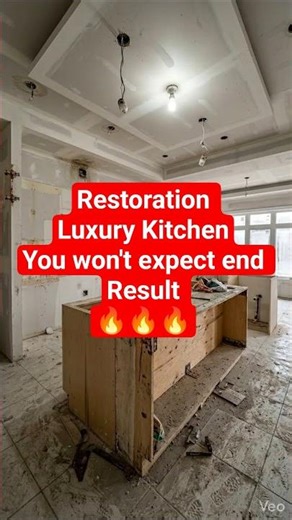 Dusty & Rusty Kitchen -Completely Modern ✨#KitchenRenovation #BeforeAndAfter #DIY#Renovation #Shorts