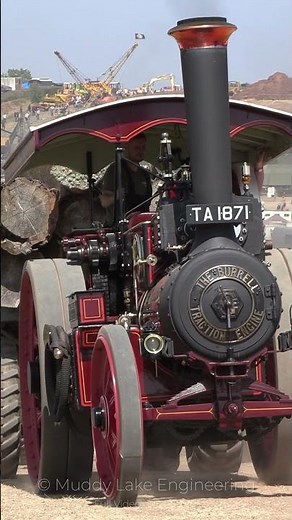 Burrell Traction Engine Hauling Logs