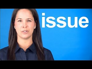 How to Pronounce ISSUE -- Rachel's English -- American English
