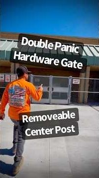Double Panic Hardware Chain-link Gate