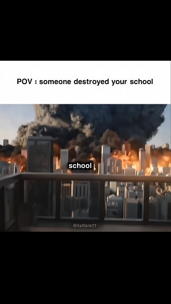 someone destroyed your school 🏫