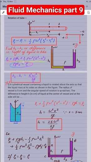 Rotation of tube || Fluid Mechanics Tricks 😱#shortsfeed#viralvideo#jee#neet#vishal