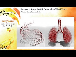 Interactive Synthesis of 3D Geometries of Blood Vessels | Eurographics'2021 Short Paper