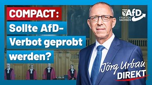 Compact-Verbot– Sollte AfD-Verbot geprobt werden? | Jörg Urban Direkt Das Bundesverwaltungsgericht hat das Verbot des konservativen Magazins „Compact“ wieder aufgehoben. Eigentlich war das vorher klar, denn unser Grundgesetz verbietet Zensur. Warum hat es die Regierung dennoch versucht? War es ein Testlauf für das AfD-Verbot? Welche Auswirkungen hat das für Sachsen? Wir fragen den AfD-Fraktionsvorsitzenden Jörg Urban. zum Video auf YouTube: https://youtu.be/WRFY7K-M_Ro | AfD Fraktion Sachsen