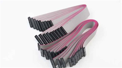 DB9 Male 9 Pin Plug Internal Cable Wiring Harness FFC Flat Ribbon Cable