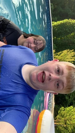 Swimming pool to a makeup look