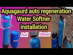 Water softener installation/ How to auto regeneration water softener work