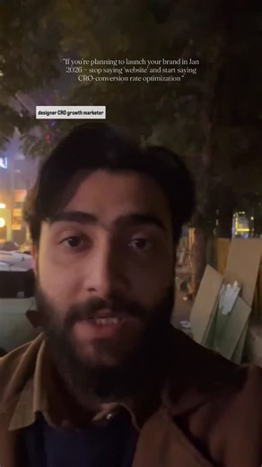 YAHYA KHAN on Instagram: "If you’re planning to launch your brand in Jan 2026, toh “website” term bhool jao. Ab “CRO” chalta hai. Purani thinking: “Acchi website bana lete hain. ₹50K laga dete hain design pe.” Result: 1000 visitors, 10 sales, 1% conversion Nayi reality: “Conversion machine banate hain. ₹10K design + CRO focus.” Result: 1000 visitors, 40 sales, 4% conversion Same traffic. 4x more sales. Farak kya hai? Website approach: Dikhne pe focus CRO approach: Convert karne pe focus CRO kya 