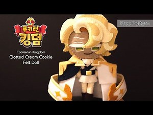 DIY Clotted Cream Cookie Felt Doll / Cookierun Kingdom