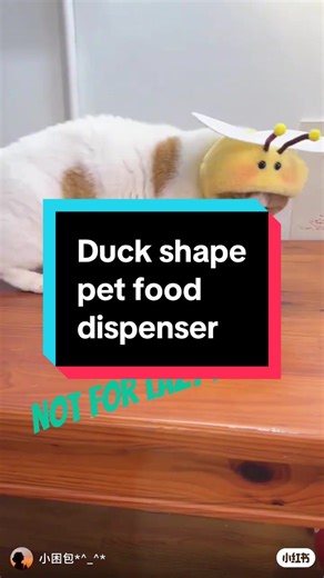 Funny Pet food dispenser. Let the pet do the work.#cat #catfood