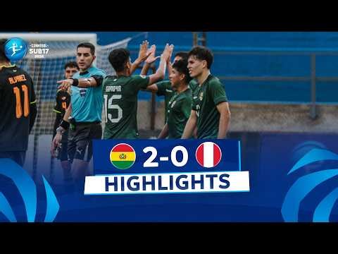 BOLIVIA vs. PERÚ [2-0] | RESUMEN | CONMEBOL SUB17 | FASE DE GRUPOS