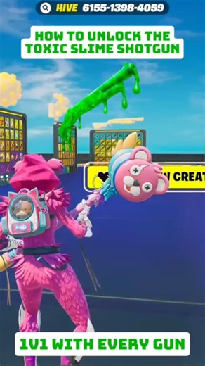 How To Unlock The Toxic Slime Shotgun In #1v1witheverygun