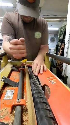 Changing the blades on our helical head planer! #woodworking
