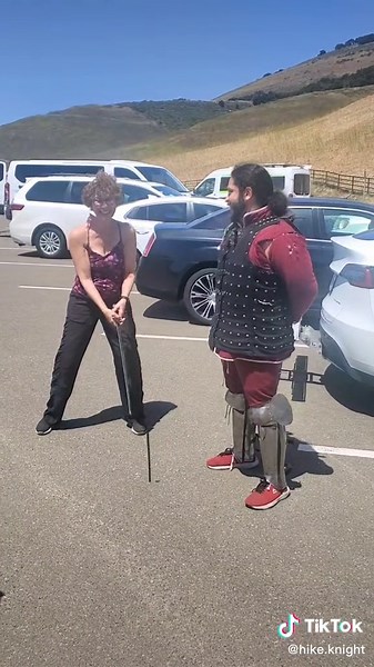 Good day Adventurers. Today I went on a hike at the Pismo Preserve. I was accompanied by the great @d_grey_wizardit's through him this video was takenDO NOT TRY THIS WITHOUT THE PROPER PADDING OR ARMOR!#fyp #friends #hike #California #Pismo #knight #buhurt #armor #park #travle