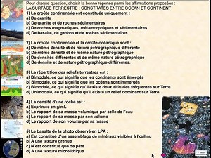 Correction QCM structure de la Terre