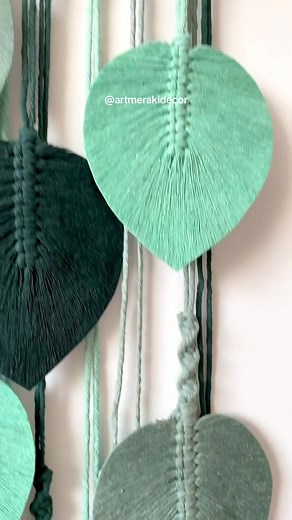 Artistic Macrame Leaf Decoration Tutorial